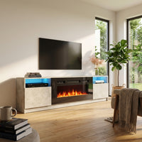 York 02 Fireplace TV Stand