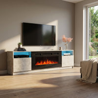 York 02 Fireplace TV Stand