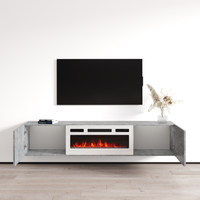 Baja WH-EF Floating Fireplace TV Stand - Meble Furniture