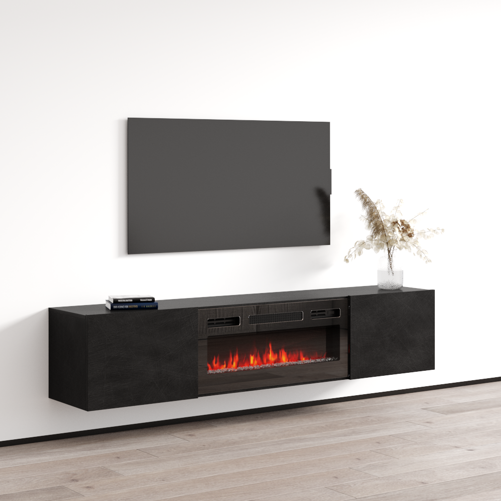 Baja BL-EF Floating Fireplace TV Stand - Meble Furniture