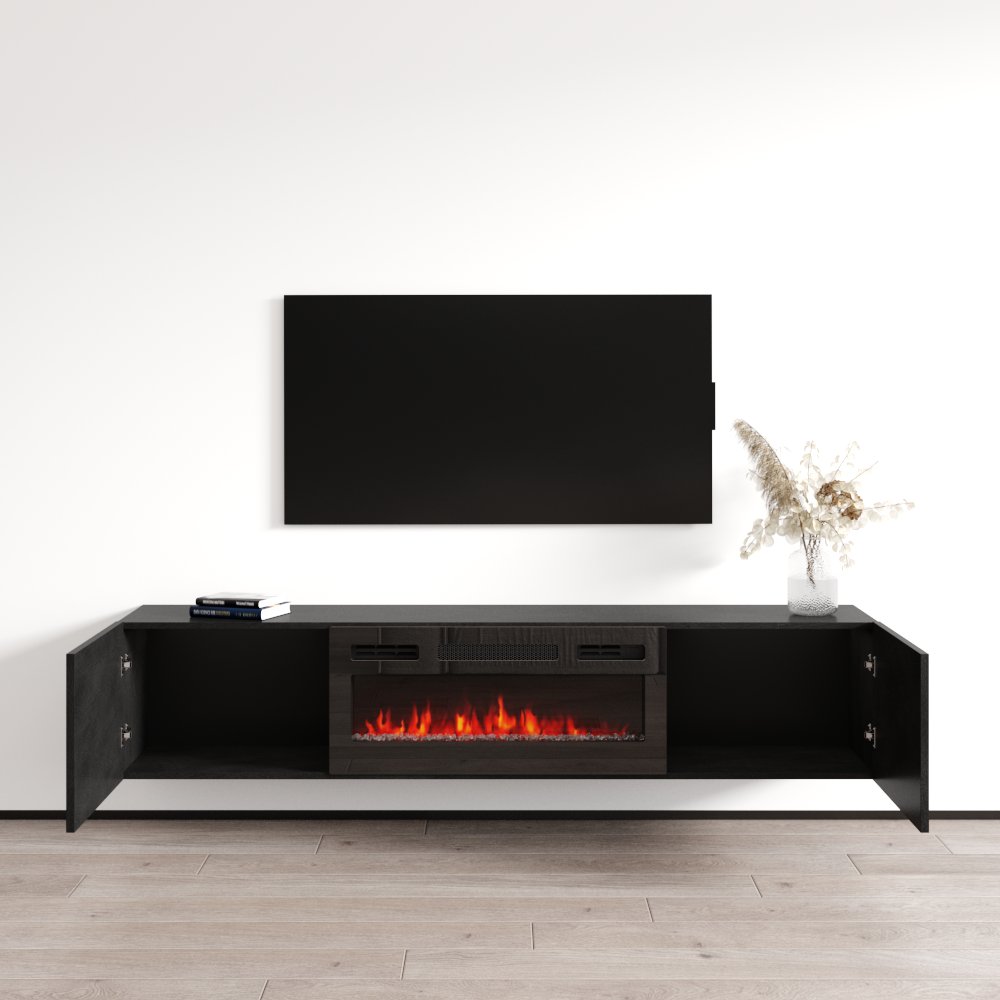 Baja BL-EF Floating Fireplace TV Stand - Meble Furniture