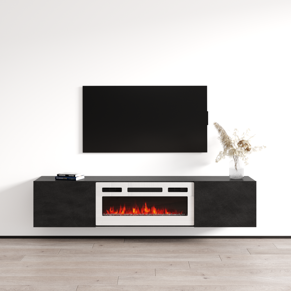 Baja WH-EF Floating Fireplace TV Stand - Meble Furniture