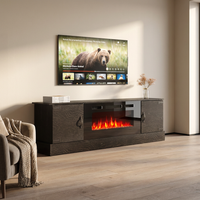 Carmen BL-EF Fireplace TV Stand