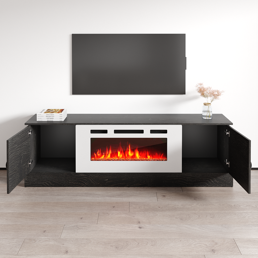 Carmen WH-EF Fireplace TV Stand - Meble Furniture