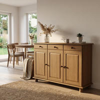 Rubi 3D Solid Wood Sideboard