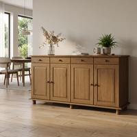 Rubi 4D Solid Wood Sideboard