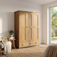 Topazio 3D2S Solid Wood Wardrobe