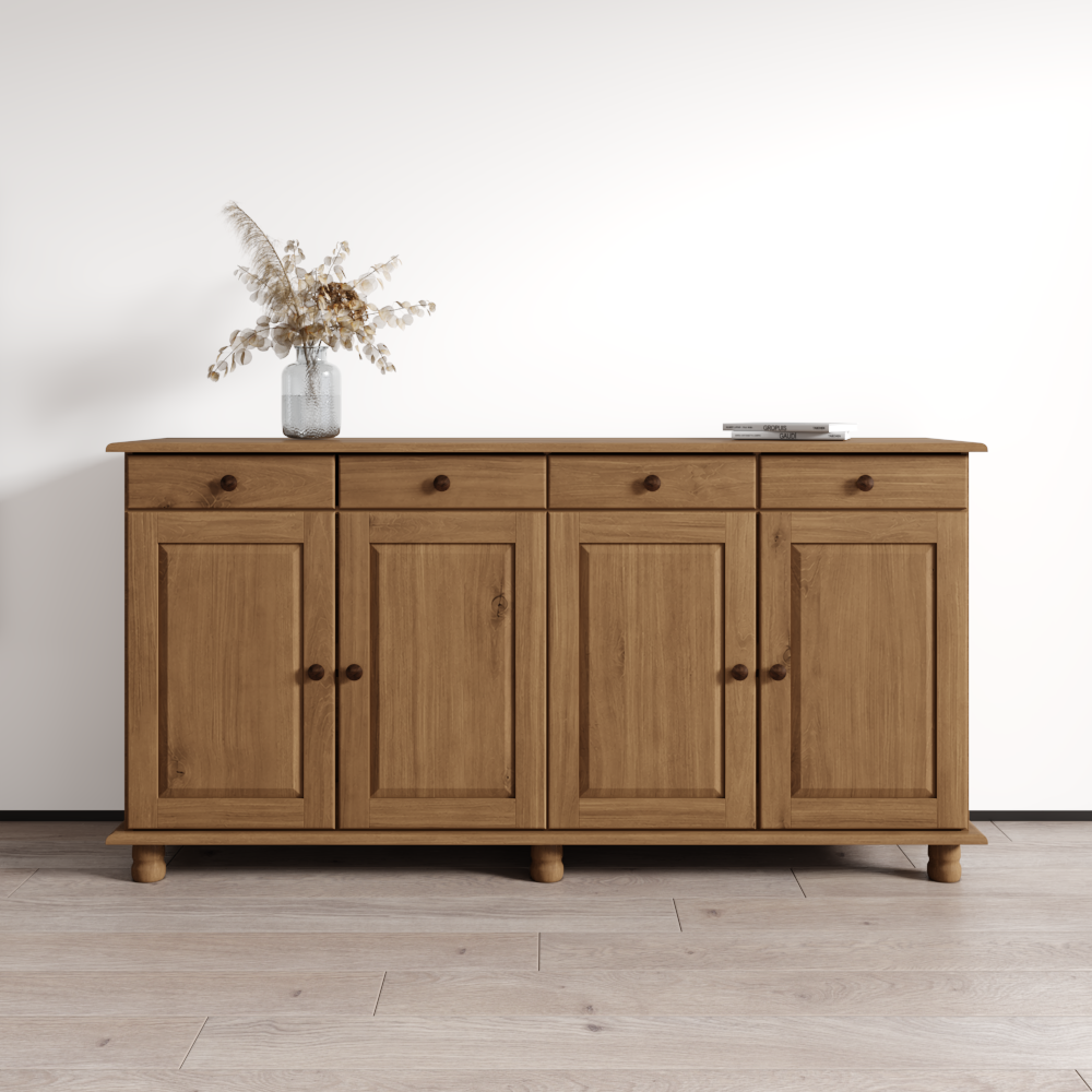 Rubi 4D Solid Wood Sideboard
