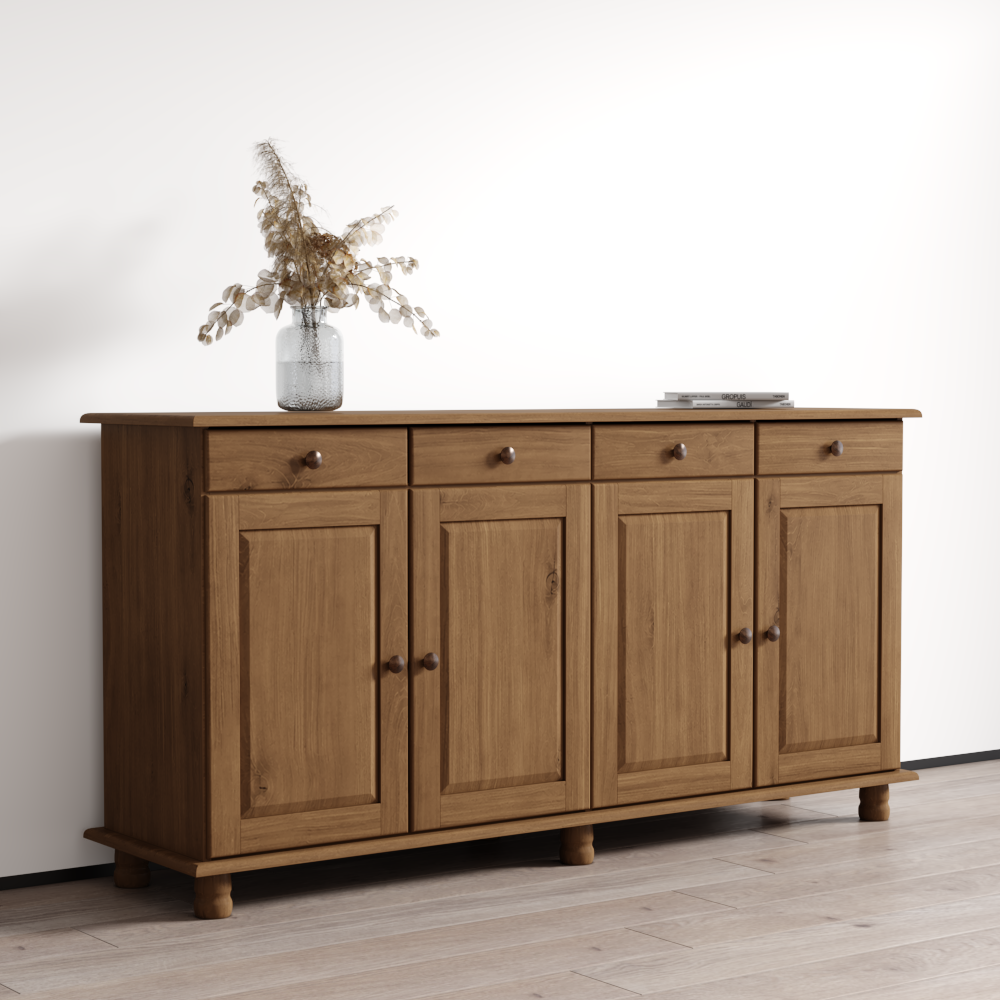 Rubi 4D Solid Wood Sideboard
