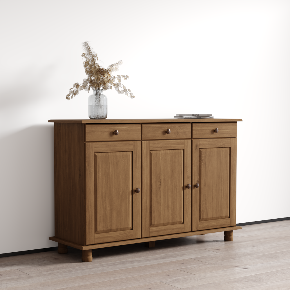 Rubi 3D Solid Wood Sideboard