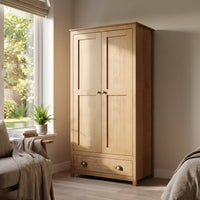 Topazio 2D1S Solid Wood Wardrobe