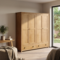 Topazio 4D2S Solid Wood Wardrobe