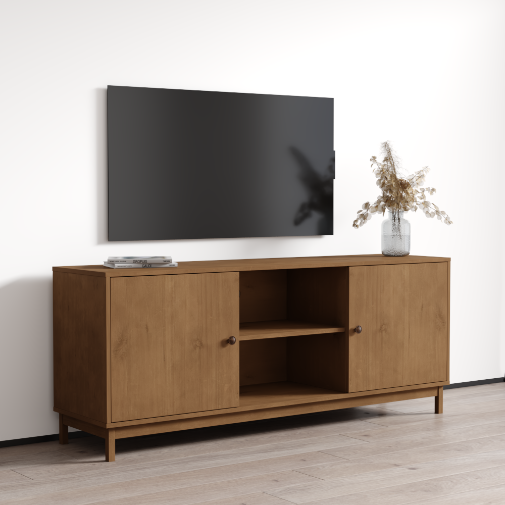 Essencia 2D Solid Wood TV Stand