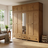 Topazio 10D3S Solid Wood Wardrobe