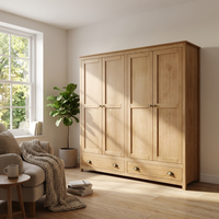 Topazio 4D2S Solid Wood Wardrobe