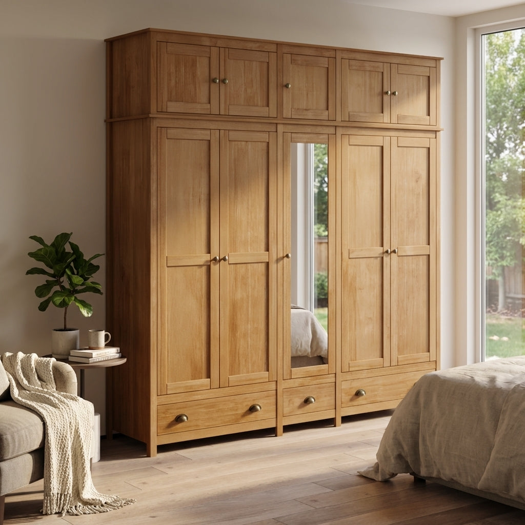 Topazio 10D3S Solid Wood Wardrobe