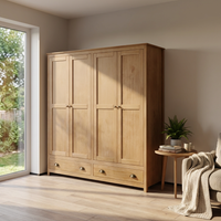 Topazio 4D2S Solid Wood Wardrobe