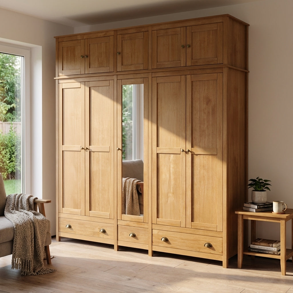 Topazio 10D3S Solid Wood Wardrobe