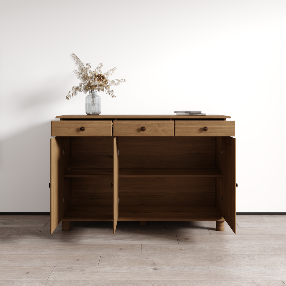 Rubi 3D Solid Wood Sideboard