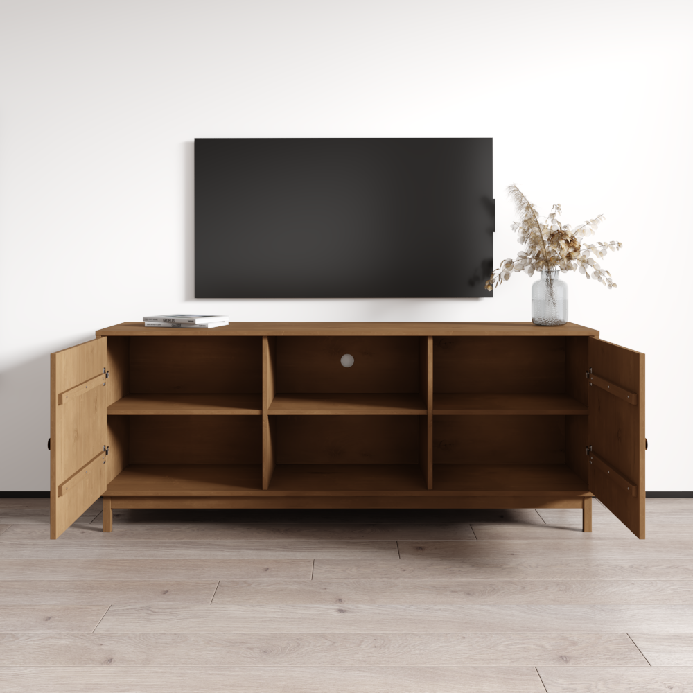 Essencia 2D Solid Wood TV Stand