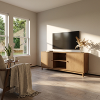 Essencia 2D Solid Wood TV Stand