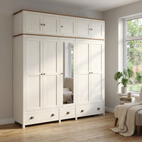 Topazio 10D3S Solid Wood Wardrobe