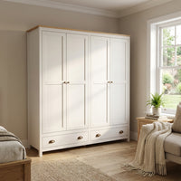 Topazio 4D2S Solid Wood Wardrobe