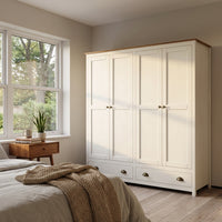 Topazio 4D2S Solid Wood Wardrobe