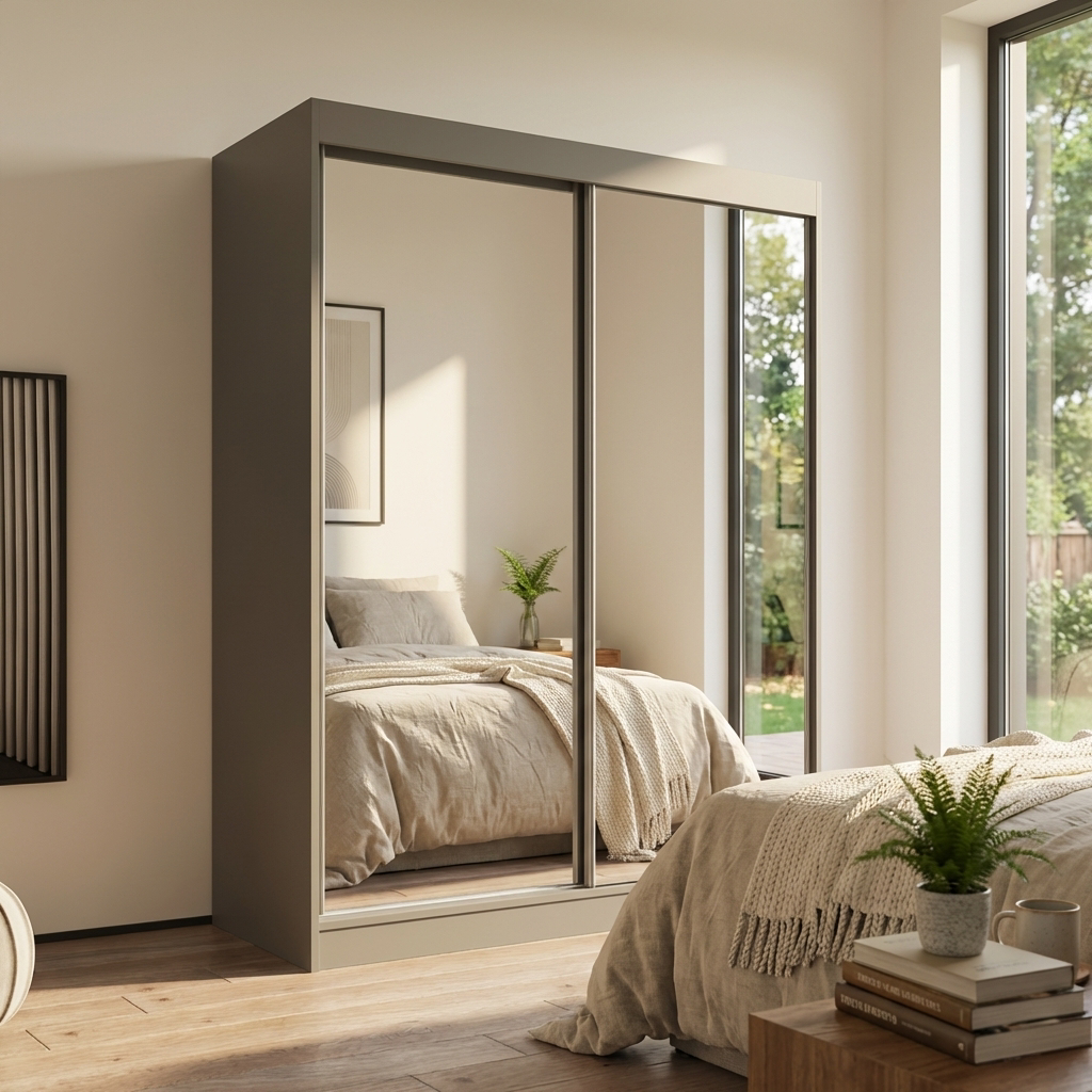 Aria 2D Wardrobe with All Mirror