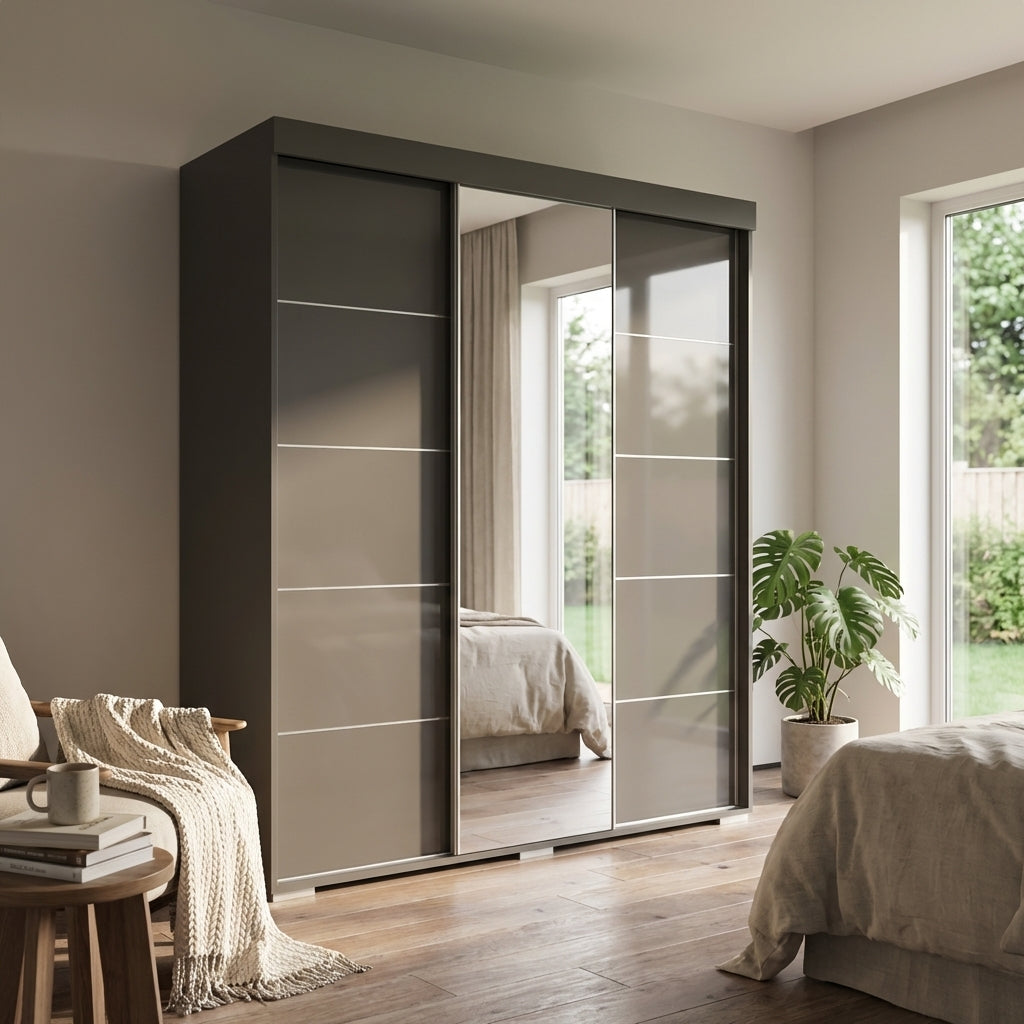 Aria 3D Wardrobe with Mirror
