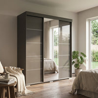 Aria 3D Wardrobe with Mirror