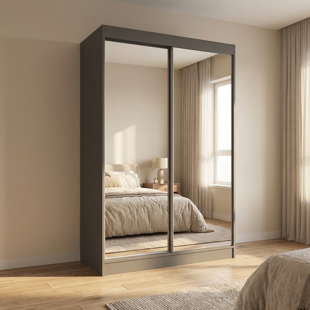 Aria 2D Wardrobe with All Mirror