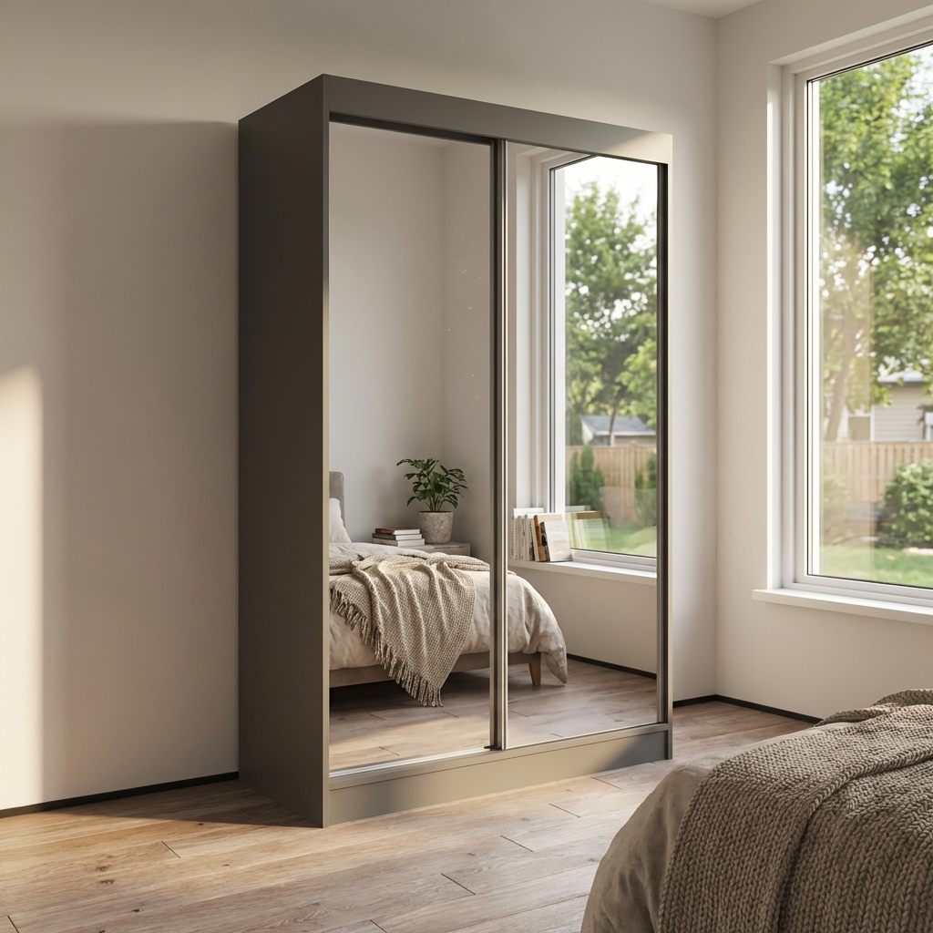 Aria 2D Wardrobe with All Mirror