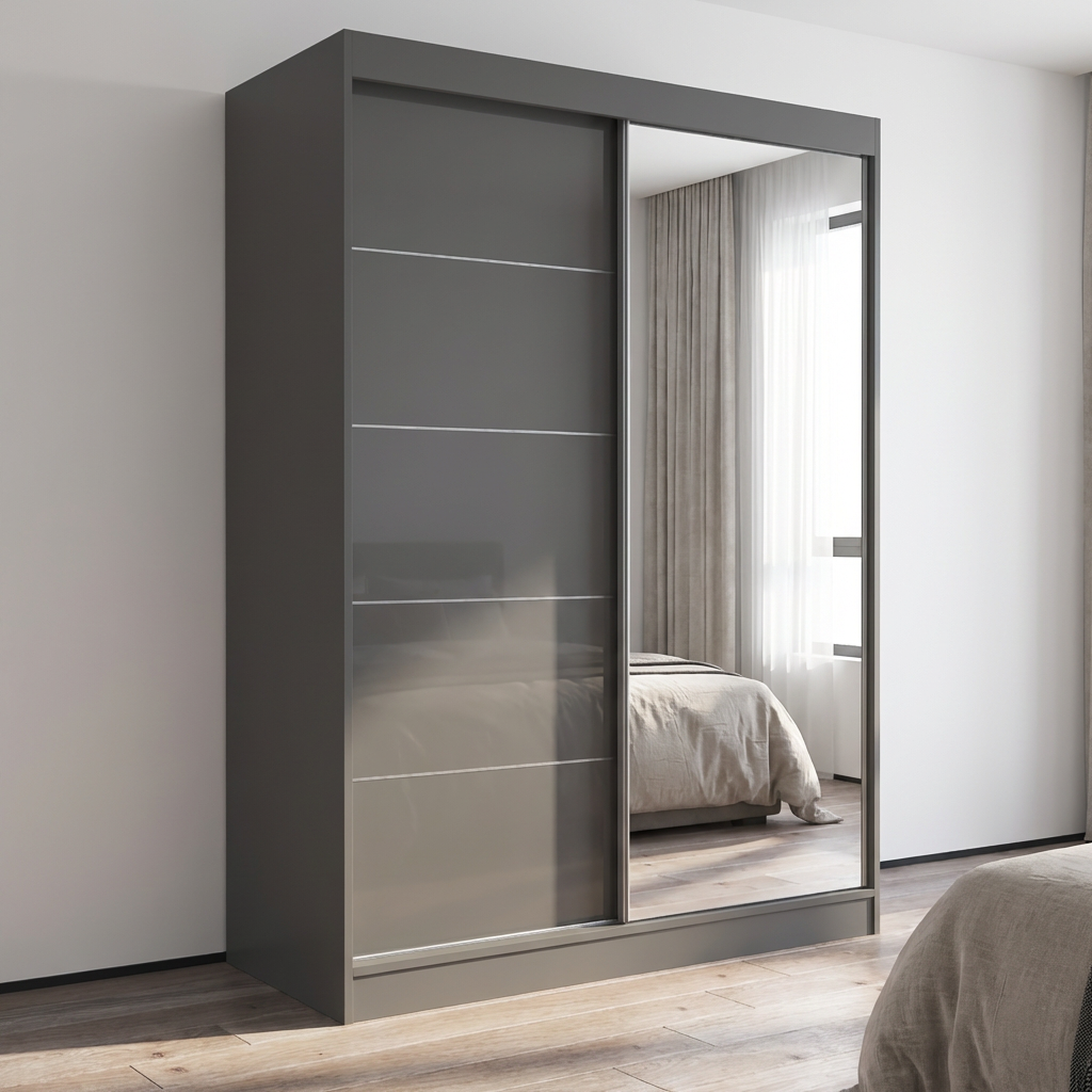 Aria 2D Wardrobe with Mirror