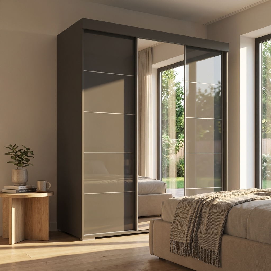 Aria 3D Wardrobe with Mirror