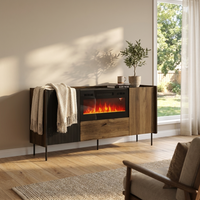 Brandy 180 BL-EF Fireplace Sideboard