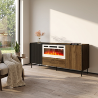 Brandy 180 WH-EF Fireplace Sideboard