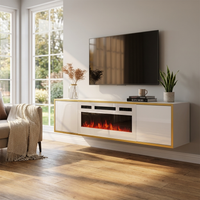 Goldie WH-EF Floating Fireplace TV Stand