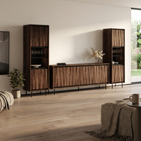 Swing 190 SB-BK-BK Entertainment Center
