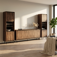 Swing 190 SB-BK-BK Entertainment Center
