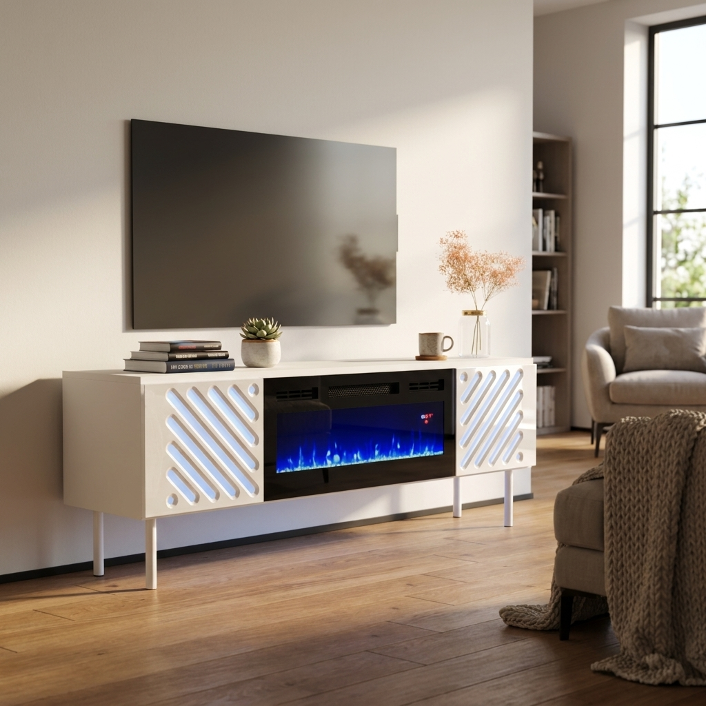 Laser BL-EF Fireplace TV Stand