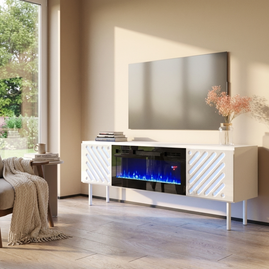 Laser BL-EF Fireplace TV Stand