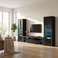 Milano 200-BK-BK Entertainment Center