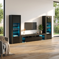Milano 200-BK-BK Entertainment Center
