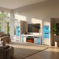 Soleo BL-EF BK-BK Entertainment Center