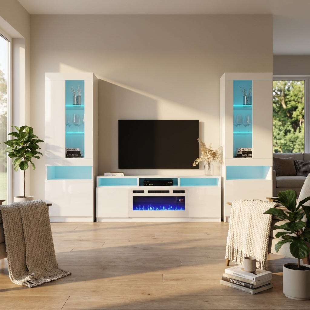 Reno WH05 Fireplace Entertainment Center