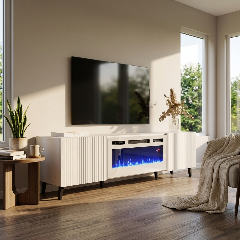 Pafos WH-EF Fireplace TV Stand