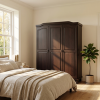 Bastian Solid Wood Wardrobe