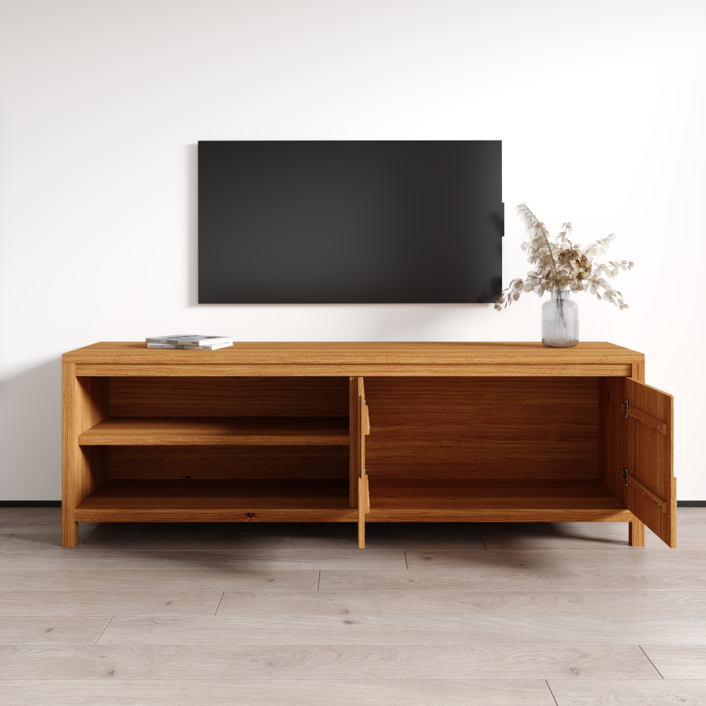 Nature 2D Solid Wood TV Stand