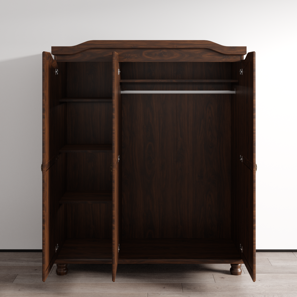 Bastian Solid Wood Wardrobe